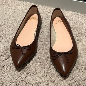 J.Crew Gemma flats Brown size 35.5 size 5.5